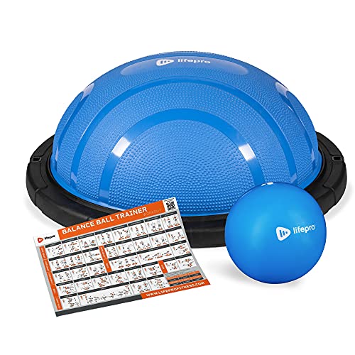 LifePro Half Exercise Ball Trainer -Balance Ball for Exercise- Balance Ball Half Trainer -Stability Ball for Exercise, Full Body Workout Ball- Half Exercise Ball Balance Trainer for Physical Therapy