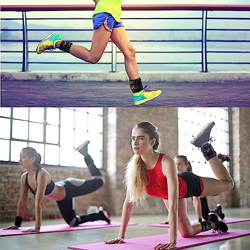 Sportneer Adjustable Ankle Weights 1 Pair 2 4 6 8 10 Lbs Leg Weight Straps for Women Men Kids, Weighted Ankle Weights Set for Gym,Fitness, Workout,Walking, Jogging,1-5 lbs Each Pack, 2 Pack 2-10 lbs