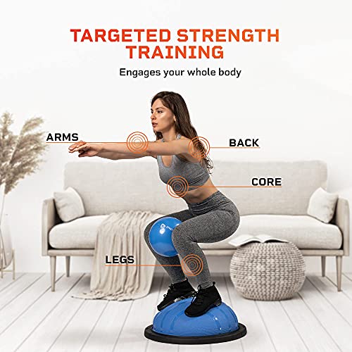 LifePro Half Exercise Ball Trainer -Balance Ball for Exercise- Balance Ball Half Trainer -Stability Ball for Exercise, Full Body Workout Ball- Half Exercise Ball Balance Trainer for Physical Therapy