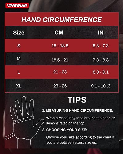 Vinsguir Workout Gloves for Men & Women, Lightweight Breathable Weight Lifting Gloves, Gym Gloves Curved Open Back for Exercise, Weightlifting, Fitness, Training, Climbing, Cycling and Rowing