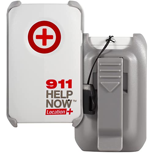SmartGo 911 Help Now No Monthly Fees One-Touch Direct Connect Emergency Communicator Medical Alert Button Pendant - White