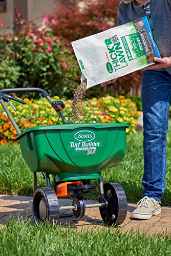 Scotts Turf Builder Thick'R Lawn Grass Seed, Fertilizer and Soil Improver for Sun & Shade, 12 lbs.