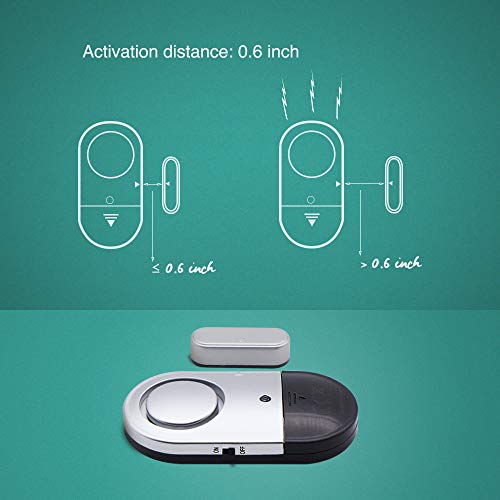 120 DB Loud Door and Window Open Alarm Sensor 3 Pack for Kids, Dementia Patients Safety, Wireless Security Alarms Keep Your Home, Pool, Cabinet, Business Safe