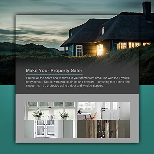 120 DB Loud Door and Window Open Alarm Sensor 3 Pack for Kids, Dementia Patients Safety, Wireless Security Alarms Keep Your Home, Pool, Cabinet, Business Safe