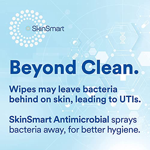 SkinSmart Antimicrobial Perineal Cleanser, Ideal for Incontinence Care and Postpartum, Removes Bacteria, 8 oz Spray