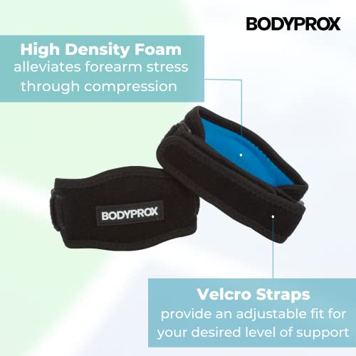 Elbow Brace 2 Pack for Tennis & Golfer's Elbow Pain Relief