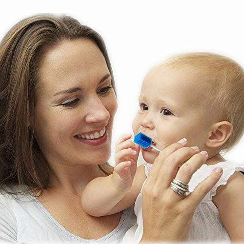 MUNKCARE Oral Care Swabs Disposable- Blue 100 Counts