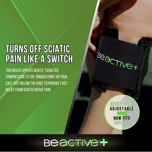 BeActive Plus Acupressure System For Instant Relief from Sciatic Nerve Pain, Lower Back, & Hip Pain - Acupoint Pressure Pad Applies Gentle Targeted Compression - Can Be Discretely Worn Under Clothes