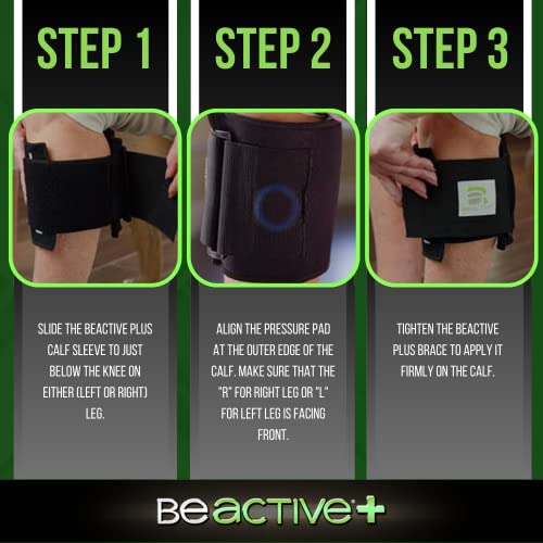 BeActive Plus Acupressure System For Instant Relief from Sciatic Nerve Pain, Lower Back, & Hip Pain - Acupoint Pressure Pad Applies Gentle Targeted Compression - Can Be Discretely Worn Under Clothes
