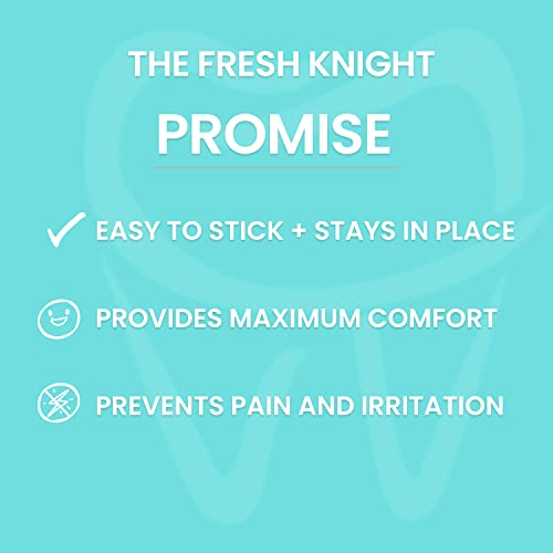 Braces Wax,10 Pack. Dental Wax for Braces & Aligners, Unscented & Flavorless - 50 Premium Orthodontic Wax Strips. White Cases. Includes storage case. Food Grade ortho brace wax. Fresh Knight. (White)