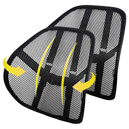 Lumbar Support (2 Pack) with Breathable Mesh, Suit for Car, Office Chair