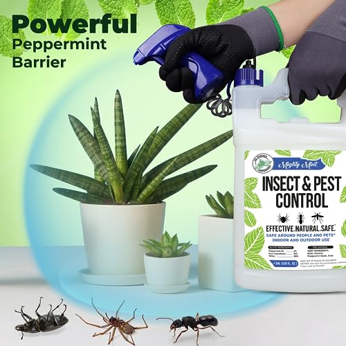 Mighty Mint Gallon (128 oz) Insect and Pest Control Peppermint Oil - Natural Spray for Spiders, Ants, and More - Non Toxic