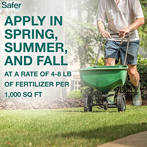 Safer Brand 9335SR Lawn Restore Natural Non-Burning Lawn Fertilizer - 9-0-2 NPK - Covers up to 5,000 Sq Ft