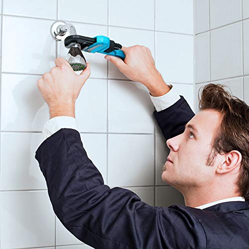 DURATECH 10-Inch Heavy Duty Pipe Wrench, Adjustable Plumbing Wrench, Malleable Cast Iron Handle, Exceed GGG standard