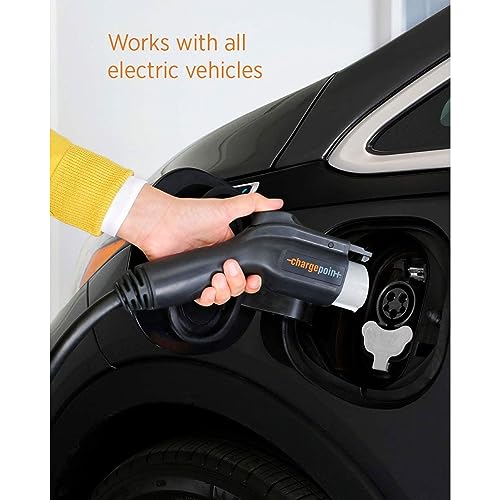 ChargePoint Home Flex Electric Vehicle (EV) Charger upto 50 Amp, 240V, Level 2 WiFi Enabled EVSE, UL Listed, Energy Star, NEMA 6-50 Plug or Hardwired, Indoor/Outdoor, 23-Foot Cable