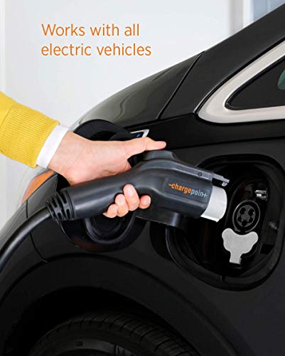 ChargePoint Home Flex Electric Vehicle (EV) Charger, 16 to 50 Amp, 240V, Level 2 WiFi Enabled EVSE, UL Listed, ENERGY STAR, NEMA 14-50 Plug or Hardwired, Indoor / Outdoor, 23-foot cable , Black