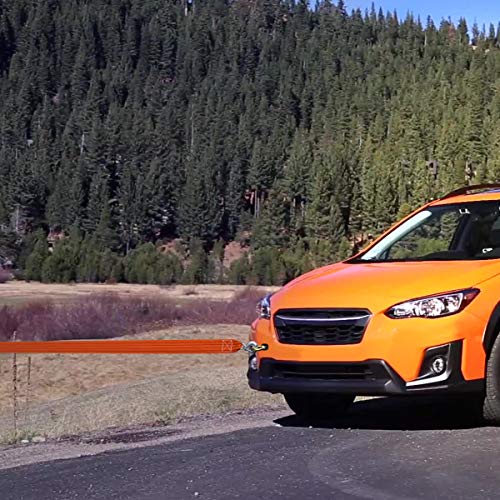 JCHL Tow Strap with Hooks 2in X20Ft Recovery Strap 10,000LB Break Strengthened Towing Rope for Towing Vehicles in Roadside Emergency