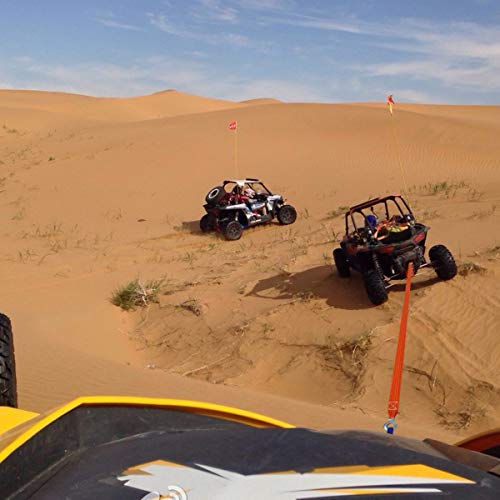 JCHL Tow Strap with Hooks 2in X20Ft Recovery Strap 10,000LB Break Strengthened Towing Rope for Towing Vehicles in Roadside Emergency