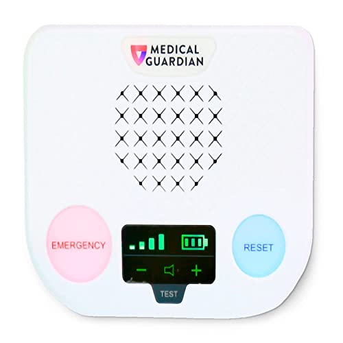 Medical Guardian - Medical Alert System, Medical Alert Bracelet and Necklace Alarm, Call Button System, Medical Alert Systems for Seniors, Monitoring 24/7 - Included Cellular Coverage (1 Month Free)