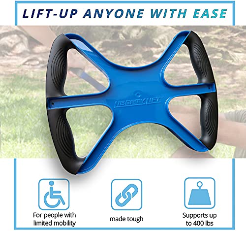 Liberty Lift 15" Standing Aid and Handicap Bar with No-Slip Grip Handles 400 Lbs Weight Capacity, Portable Mobility Medical Support for Elderly Senior Patients As Seen On TV