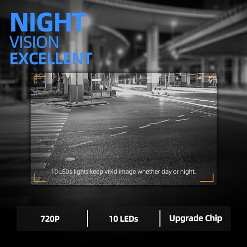 HD eRapta ERT01 Backup Camera Rear View License Plate Reverse Camera Universal for Pickup Truck Car SUV 149Â° Perfect Angle Night Vision IP69 Level Waterproof 3.0 Generation