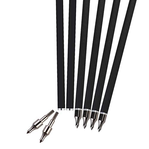 REEGOX Crossbow Bolts 16/18 inch Bio Crossbow Arrows Moon Nocks Removable Tips (Pack of 12)