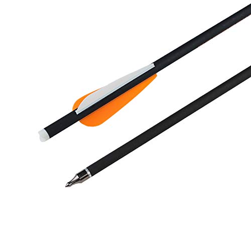 REEGOX Crossbow Bolts 16/18 inch Bio Crossbow Arrows Moon Nocks Removable Tips (Pack of 12)