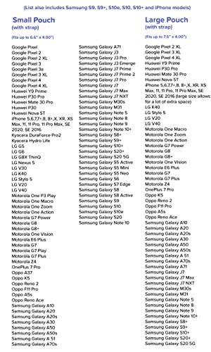 DefenderShield EMF and 5G Radiation Protection Cell Phone Crossbody Pouch with Straps - Lightweight Large Pouch, Fits Most Smartphones and Electronics 7.5 x 4 in (Black)