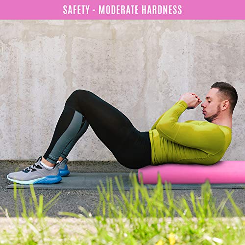 Yes4All Premium EVA Foam Roller - Best Firm & Smooth High Density Foam Rollers for Exercise, Perfect for Rehab Exercises, Eco-Friendly Back Roller