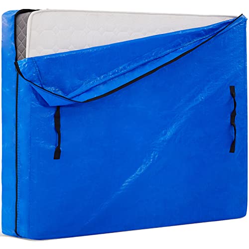 AlexHome Mattress Bag for Moving and Storage,Heavy Duty Tarp Reusable Mattress Storage Bag,Easy Carrier Mattress Moving Cover (Queen Size)