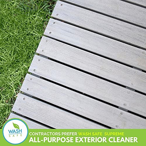 Wash Safe Industries WS-SC-1G Clear Spray and Clean Composite Deck Cleaner, 1 gal Bottle