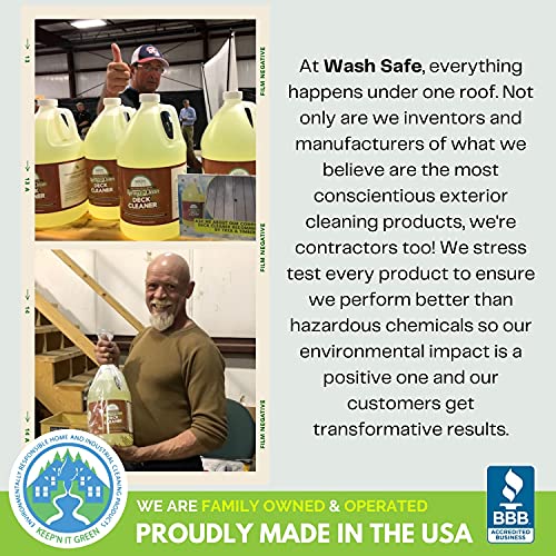 Wash Safe Industries WS-SC-1G Clear Spray and Clean Composite Deck Cleaner, 1 gal Bottle