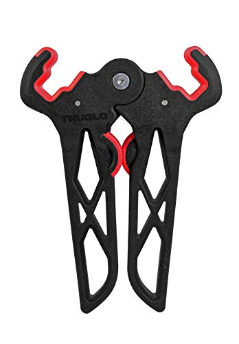 TRUGLO TG394BR Mini Bow Stand, Black/Red, 9X6X1 inches