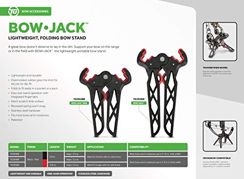 TRUGLO TG394BR Mini Bow Stand, Black/Red, 9X6X1 inches