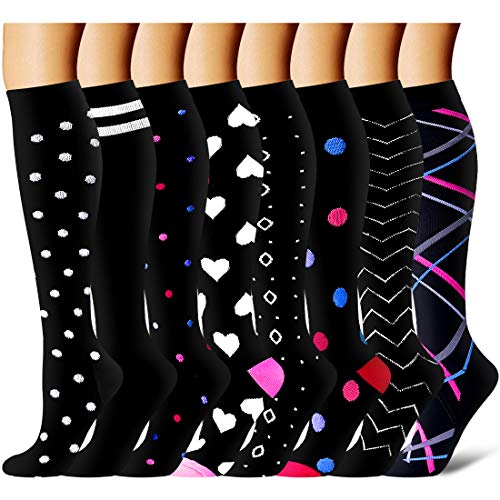 Compression Socks for Women and Men Circulation-Best Support for Running, Athletic, Nursing, Travel