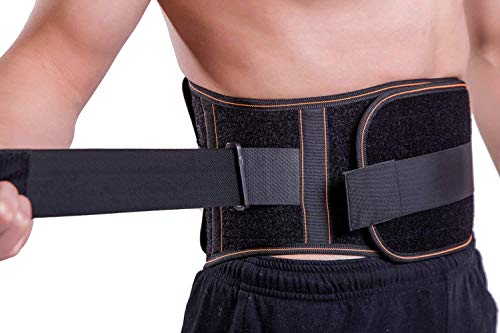 King of Kings Lower Back Brace Pain Relief with Pulley System - Lumbar Support Belt for Women and Men - Adjustable Waist Straps for Sciatica, Spinal Stenosis, Scoliosis or Herniated Disc - Large