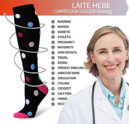 Compression Socks for Women and Men Circulation-Best Support for Running, Athletic, Nursing, Travel