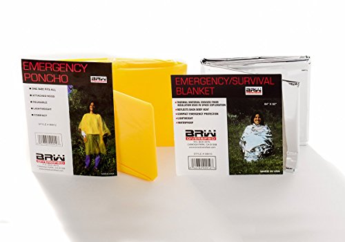 First My Family All-in-One 1 Person, 72 Hour Emergency Survival Kit for Fires, Earthquakes, Hurricanes, Floods, Tsunami and Other Disasters - Premium Blue OR Red Backpack