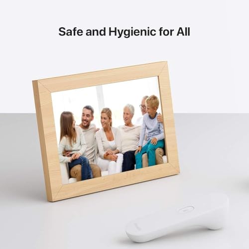 iHealth No-Touch Forehead Thermometer, Digital Infrared Thermometer for Adults and Kids, Touchless Baby Thermometer, 3 Ultra-Sensitive Sensors, Large LED Digits, Quiet Vibration Feedback, Non Contact