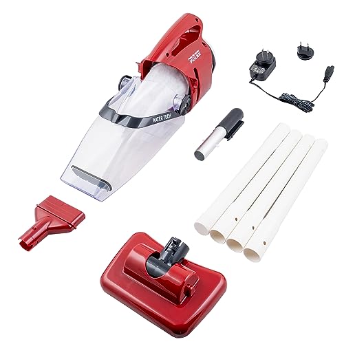 POOL BLASTER Pulse Cordless Pool Vacuum w/Pole Set - Large Debris Capacity & Fast Hoseless Cleaning of Inground & Above Ground Pools, Handheld Rechargeable Pool Cleaner for Sand, Silt & Leaves