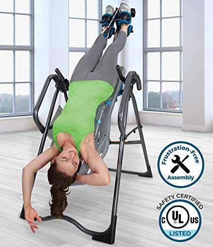 Teeter FitSpine X3 Inversion Table, Deluxe EZ-Reach Ankle System, Back Pain Relief Kit, FDA-Registered (X3A2)