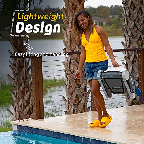 Dolphin Proteus DX3 Automatic Robotic Pool Cleaner, The Quick and Easy Way to a Clean Pool, Ideal for In - ground Swimming Pools up to 33 Feet