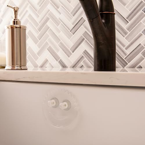 Scrub Daddy Sponge Holder - Daddy Caddy - Suction Sponge Holder for Smiley Face Sponge , Non-Slip Suction Cups, Sink Organizer for Kitchen and Bathroom, Self Draining, Dishwasher Safe - 1ct