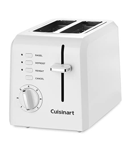 Cuisinart CPT-122 Compact Plastic 2-Slice Toaster, White