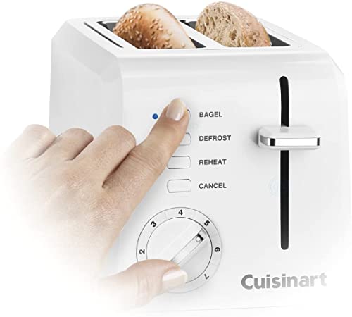 Cuisinart CPT-122 Compact Plastic 2-Slice Toaster, White