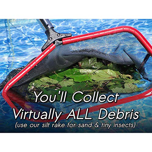 20" Fine Mesh Pool Skimmer Net - 10X No Hassle Replacements by ProTuff - Heavy Duty Nylon Pool Net Skimmer Bests Other Pool Leaf Rake & Swimming Pool Nets for Cleaning Dirty Pond & Pool Stuff, NO POLE