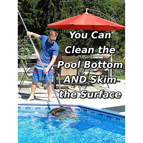 20" Fine Mesh Pool Skimmer Net - 10X No Hassle Replacements by ProTuff - Heavy Duty Nylon Pool Net Skimmer Bests Other Pool Leaf Rake & Swimming Pool Nets for Cleaning Dirty Pond & Pool Stuff, NO POLE