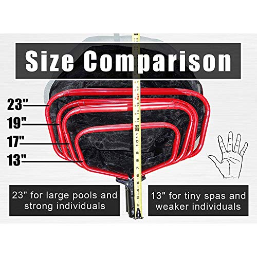 20" Fine Mesh Pool Skimmer Net - 10X No Hassle Replacements by ProTuff - Heavy Duty Nylon Pool Net Skimmer Bests Other Pool Leaf Rake & Swimming Pool Nets for Cleaning Dirty Pond & Pool Stuff, NO POLE