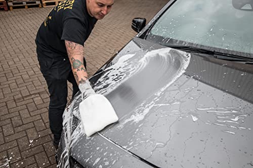 Meguiar's X3002 Microfiber Wash Mitt â Super-Thick Reusable Wash Mitt for Ultimate Finish, 7 B(M) US , White