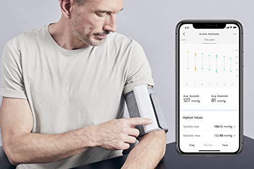 Withings BPM Connect, Digital Wi-Fi Smart Blood Pressure Monitor: Medically Accurate, FDA cleared, FSA/HSA Eligible, Connects Easily to app for iOS & Android, Grey